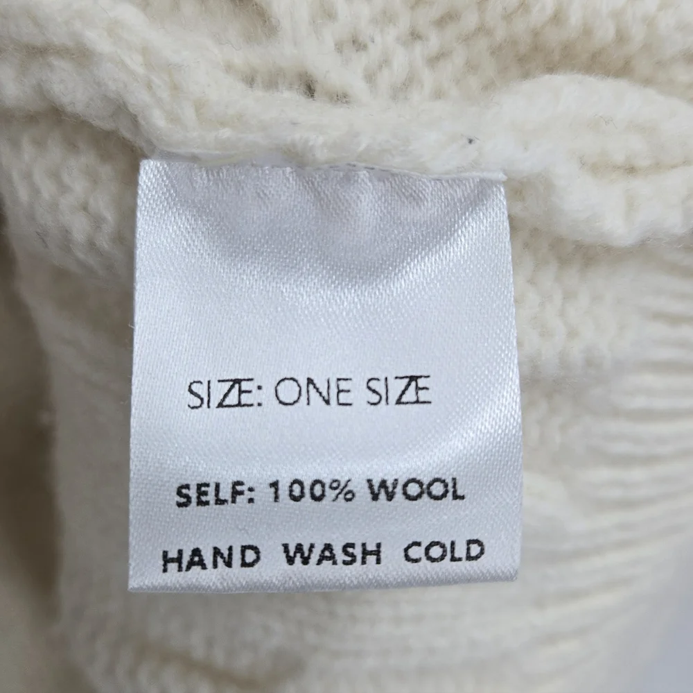 Sundays Sweater Cream Cable Net 100%‎ Wool
